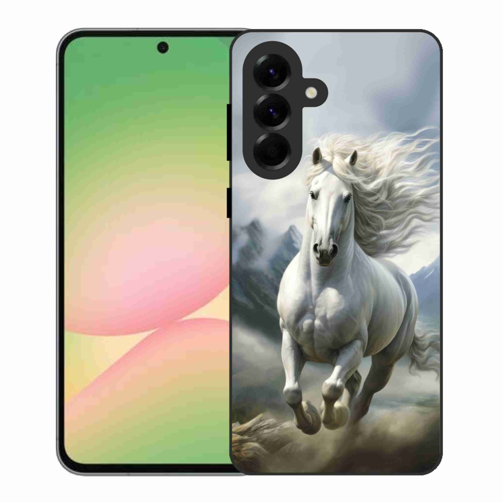 Gél borítás mmCase Samsung Galaxy A56 5G - futó fehér ló 3