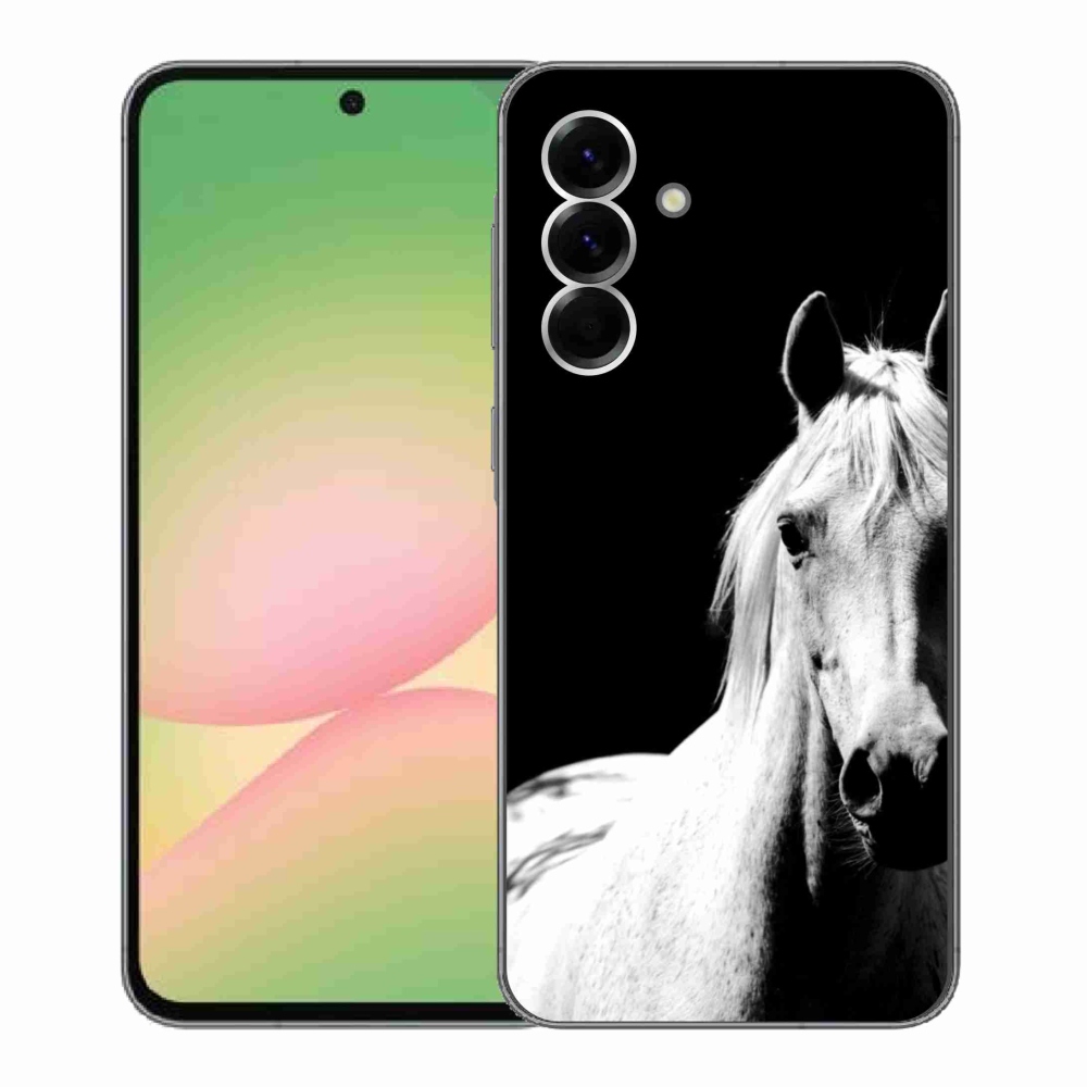 Zselés borítás mmCase Samsung Galaxy A56 5G - fehér ló 5