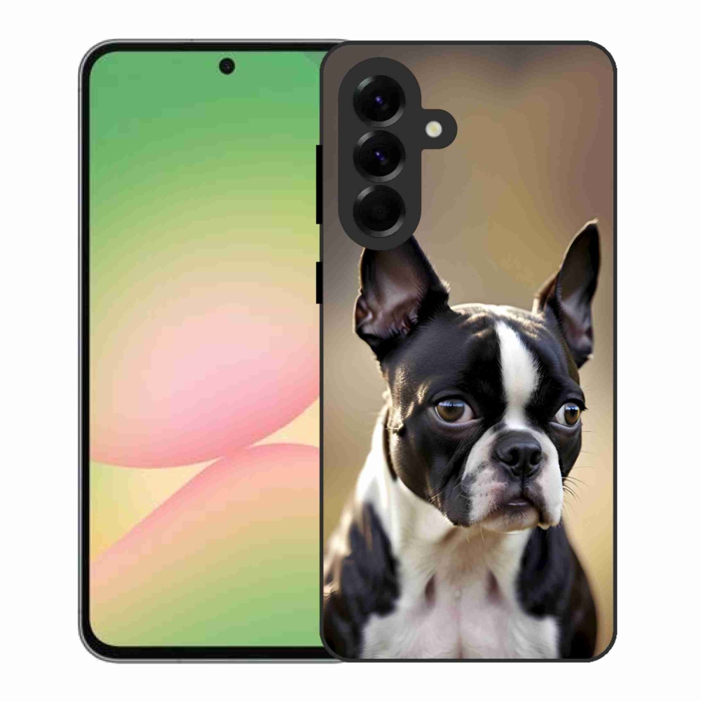 Gél borítás mmCase Samsung Galaxy A56 5G - Boston Terrier