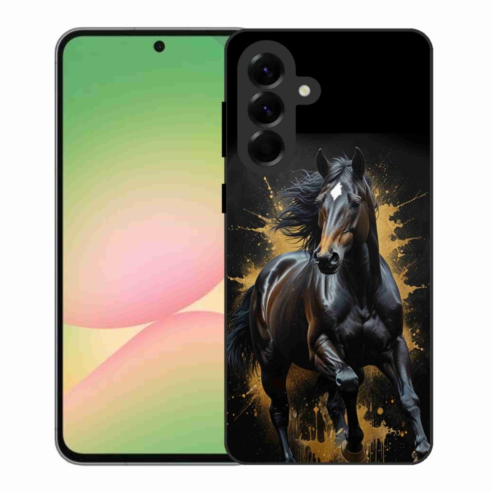 Zselés borítás mmCase Samsung Galaxy A56 5G - elegáns fekete ménes