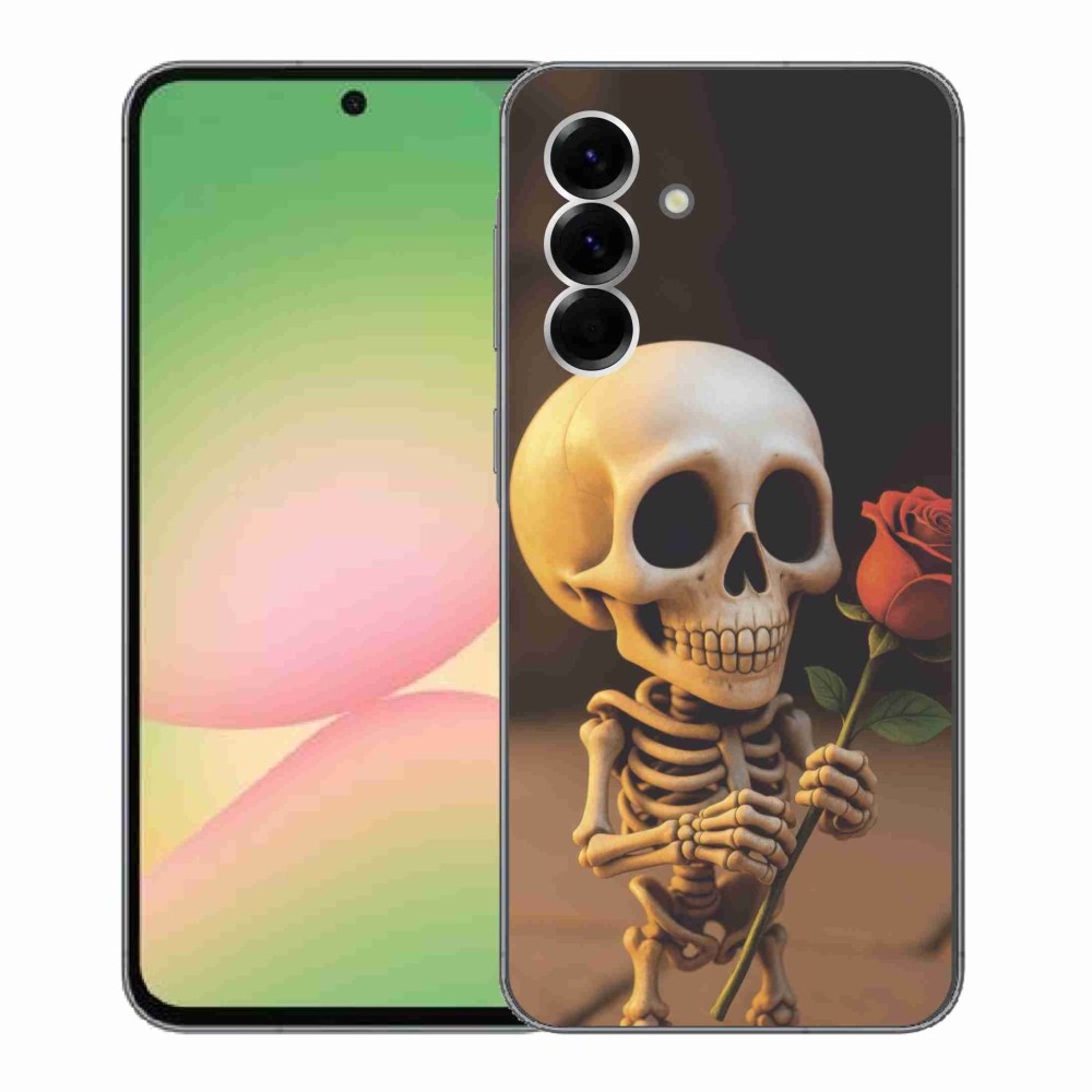 Gél borítás mmCase Samsung Galaxy A56 5G - csontváz rózsával