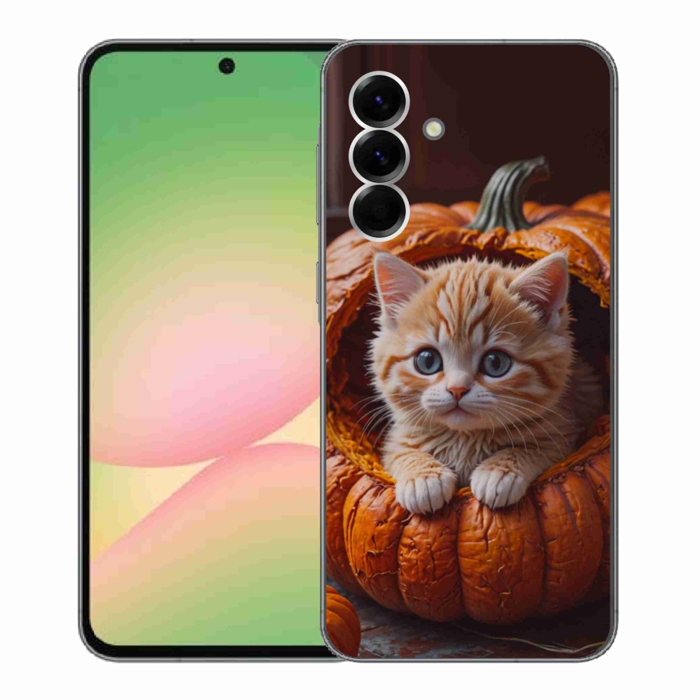 Gél borítás mmCase Samsung Galaxy A56 5G - cica és tök 2