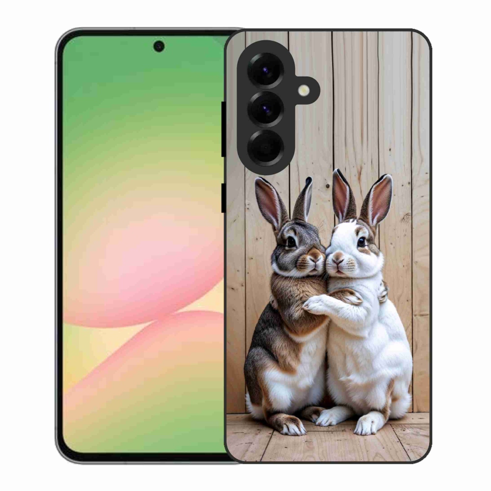 Zselés borítás mmCase Samsung Galaxy A56 5G - nyúl párhoz