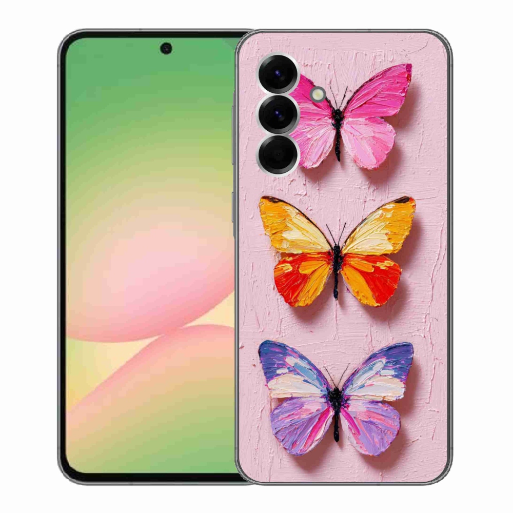 Gél borítás mmCase Samsung Galaxy A56 5G - pillangó szentháromsághoz