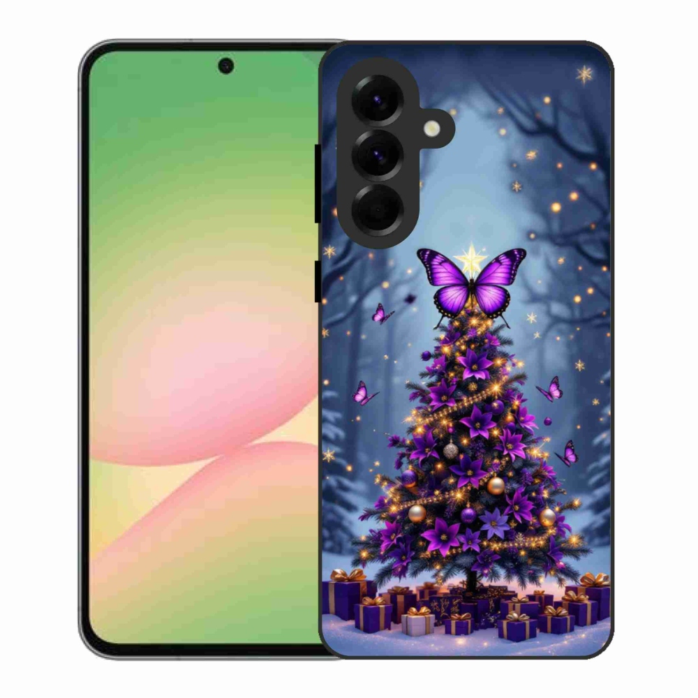 Gél borítás mmCase Samsung Galaxy A56 5G - pillangó karácsonyfa