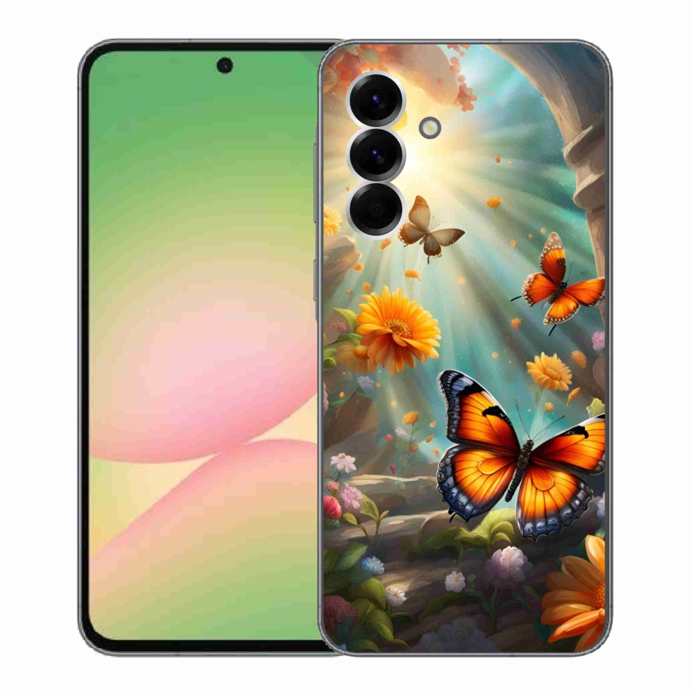 Gél borítás mmCase Samsung Galaxy A56 5G - pillangókert 2