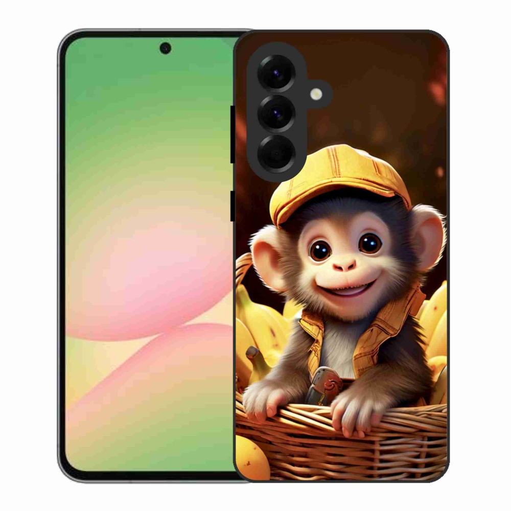 Zselés borítás mmCase Samsung Galaxy A56 5G - majom a kosárban