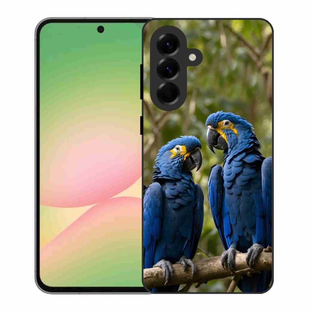 Zselés borítás mmCase Samsung Galaxy A56 5G - papagáj duóhoz