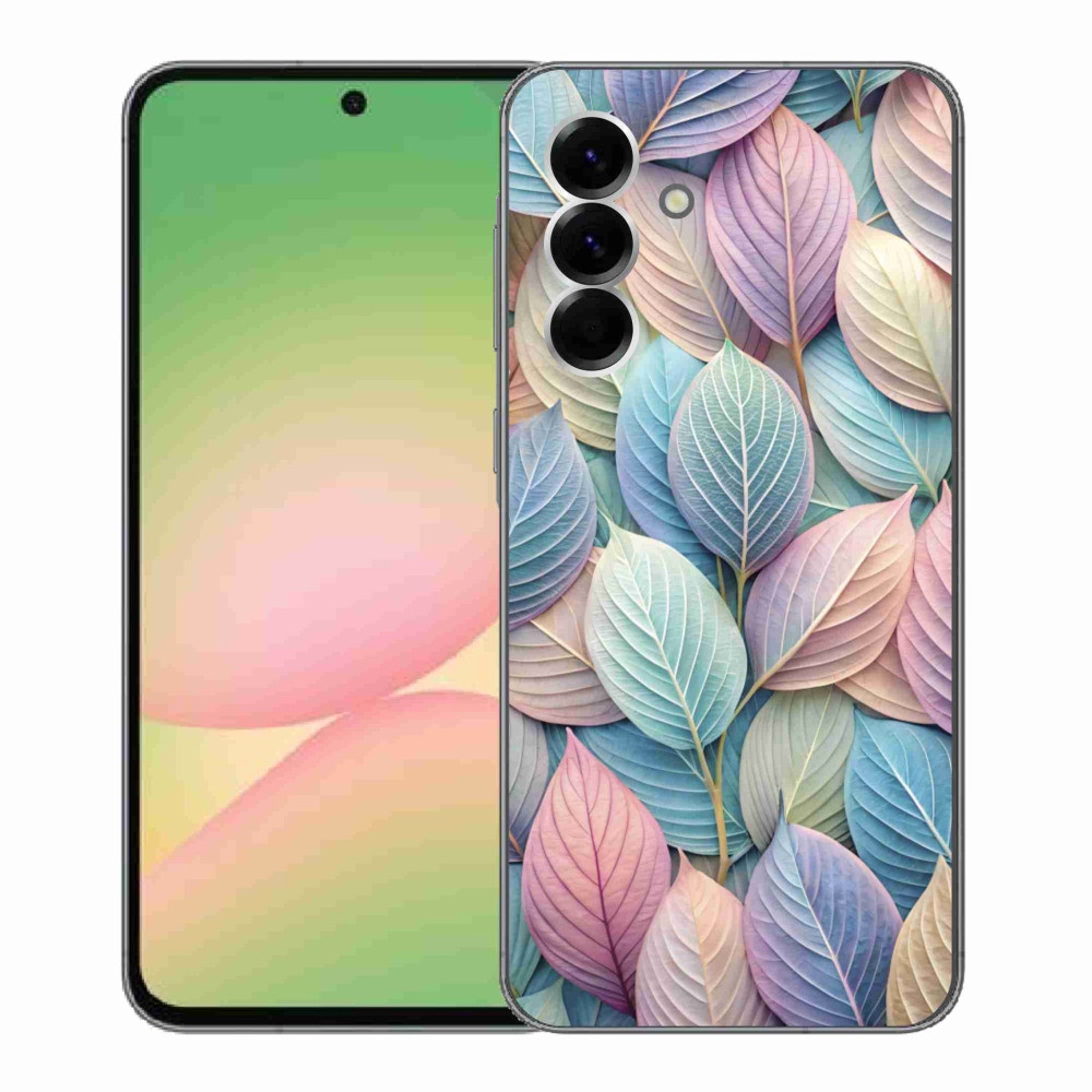 Zselés borítás mmCase Samsung Galaxy A56 5G - pasztell levelek