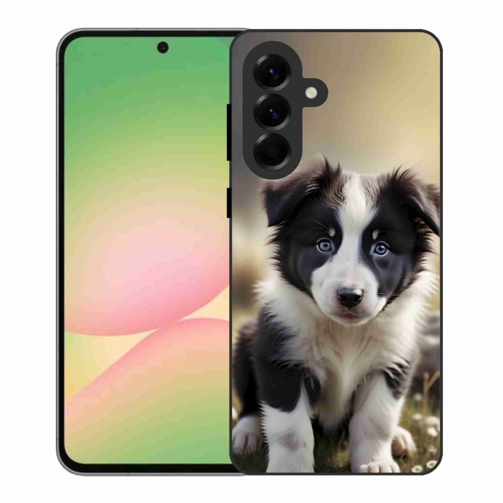 Gél borítás mmCase Samsung Galaxy A56 5G - aranyos border collie - Samsung Galaxy A56 5G számára