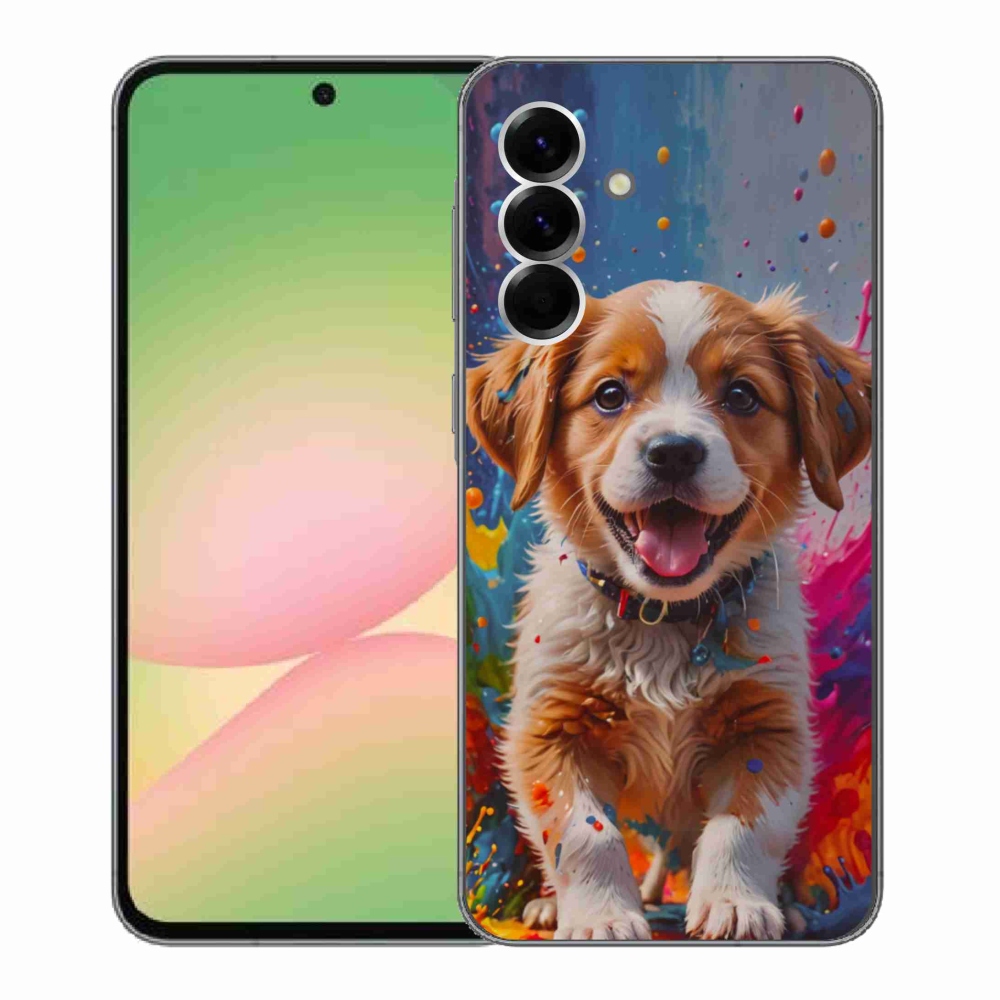 Gél borító mmCase Samsung Galaxy A56 5G - aranyos kiskutya 3