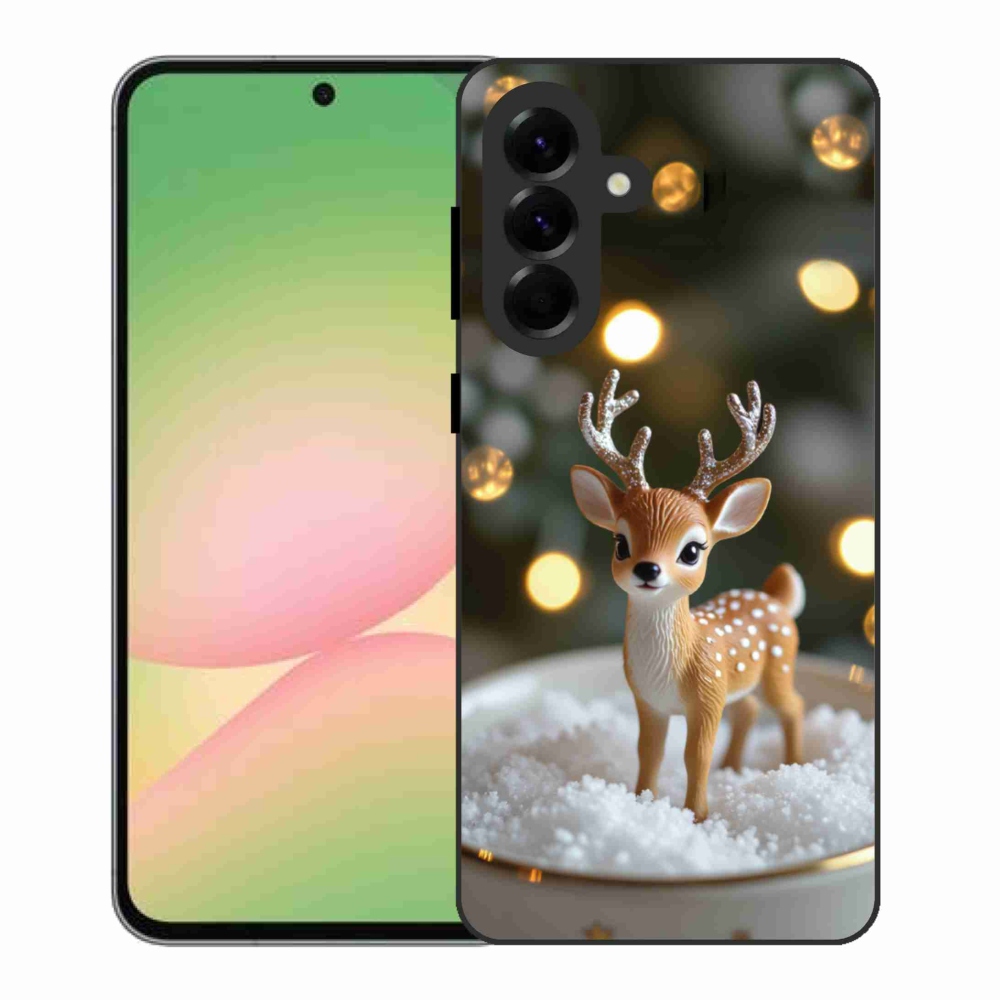 Gél borítás mmCase Samsung Galaxy A56 5G - aranyos karácsonyi szarvasok