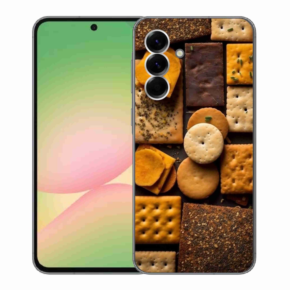 Zselés borítás mmCase Samsung Galaxy A56 5G - kekszek