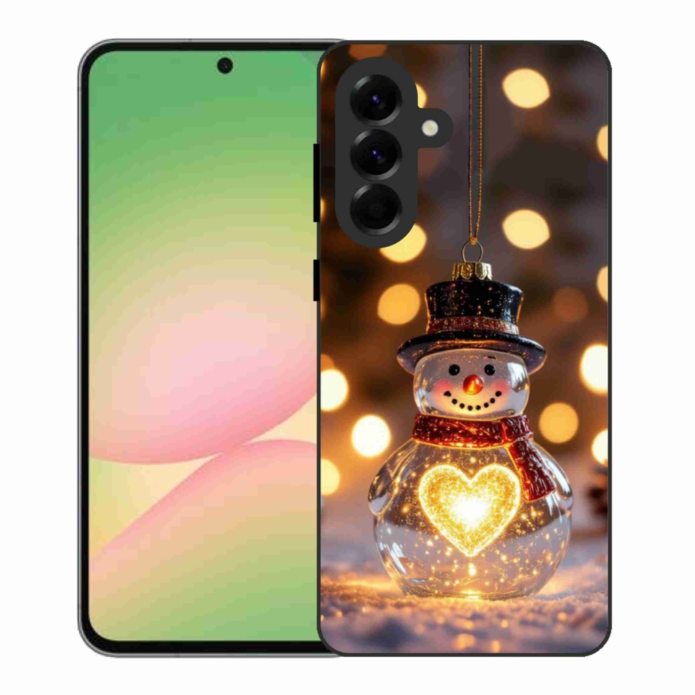 Gél borítás mmCase Samsung Galaxy A56 5G - karácsonyi hóemberhez