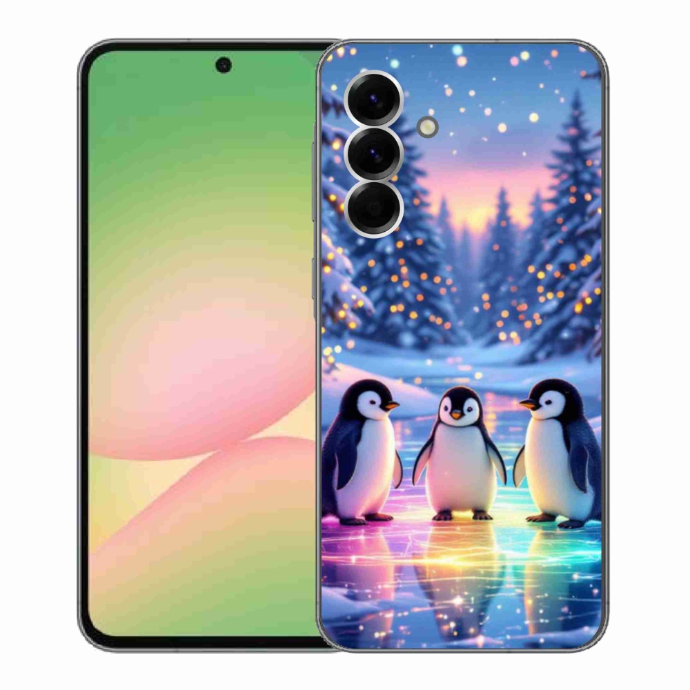 Gél borítás mmCase Samsung Galaxy A56 5G - pingvinekhez