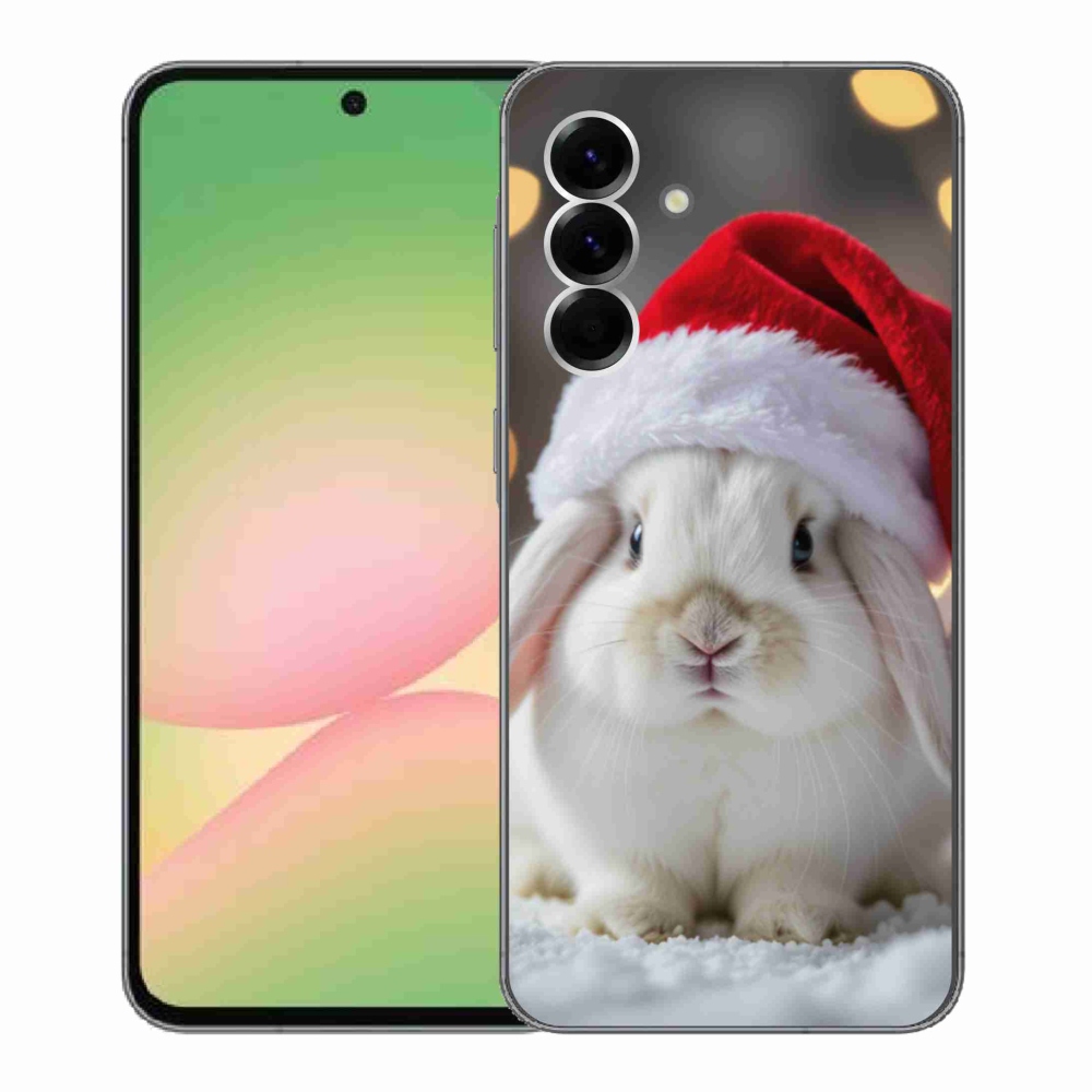 Gél borítás mmCase Samsung Galaxy A56 5G - Karácsonyi nyúl