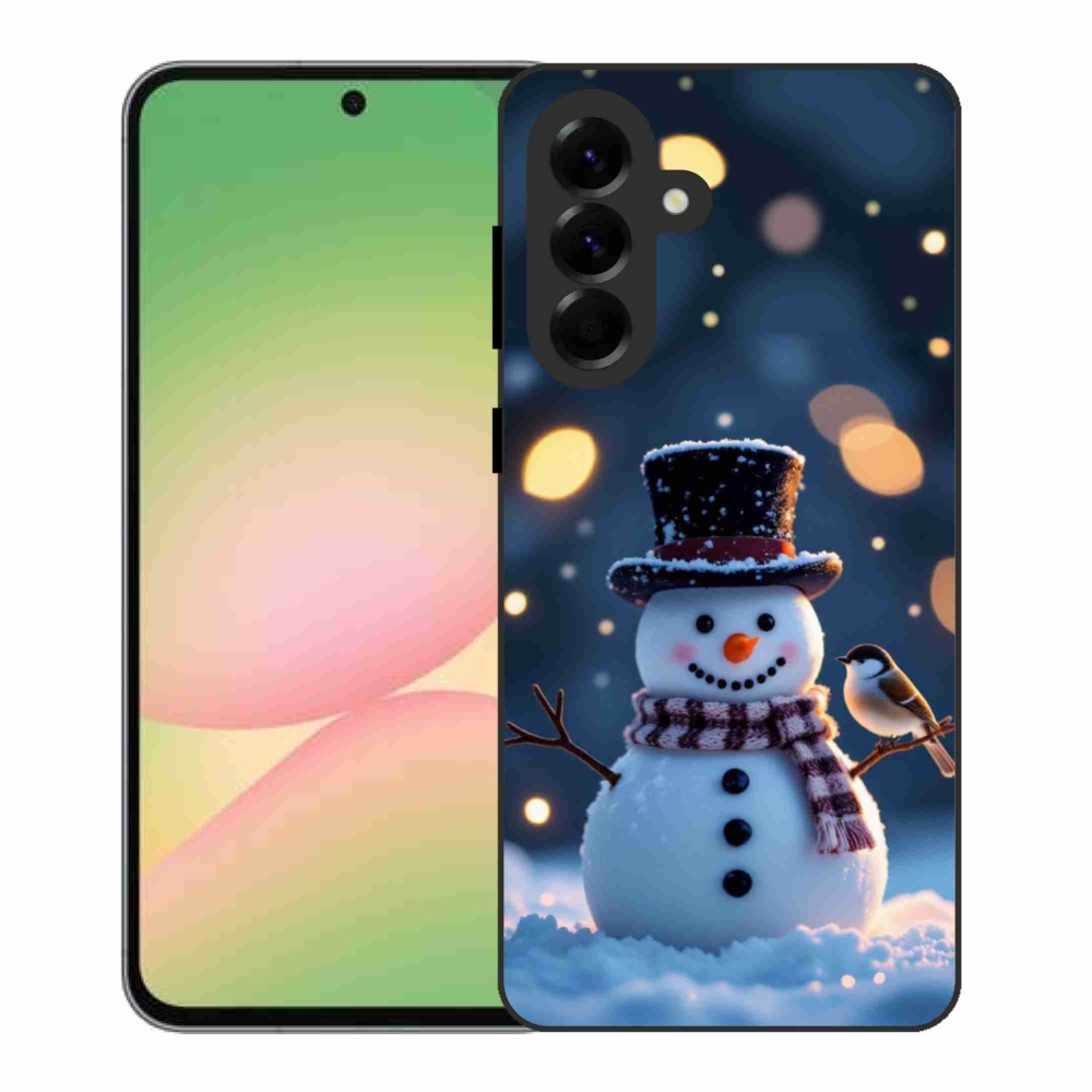 Gél borítás mmCase Samsung Galaxy A56 5G - karácsonyi hóemberhez