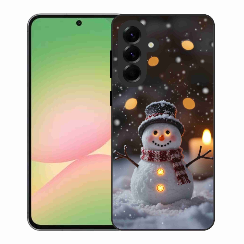 Gél borítás mmCase Samsung Galaxy A56 5G - vidám hóemberhez