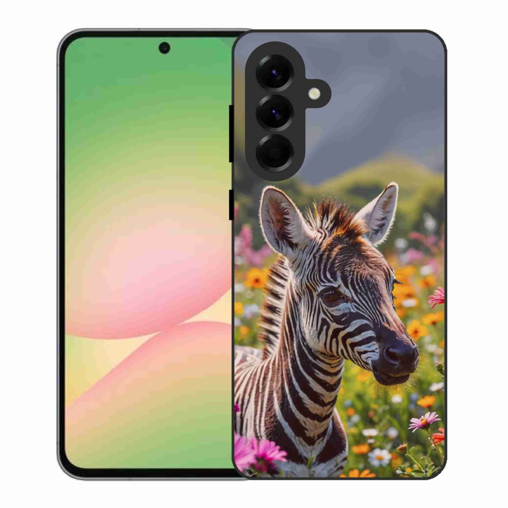 Zselés borítás mmCase Samsung Galaxy A56 5G - zebra a réten