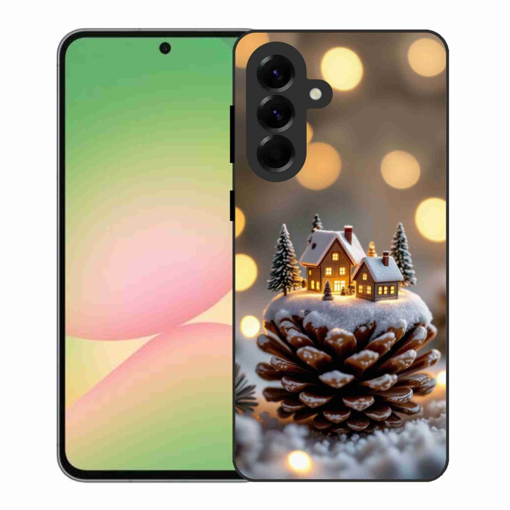Gél borítás mmCase Samsung Galaxy A56 5G - téli falu