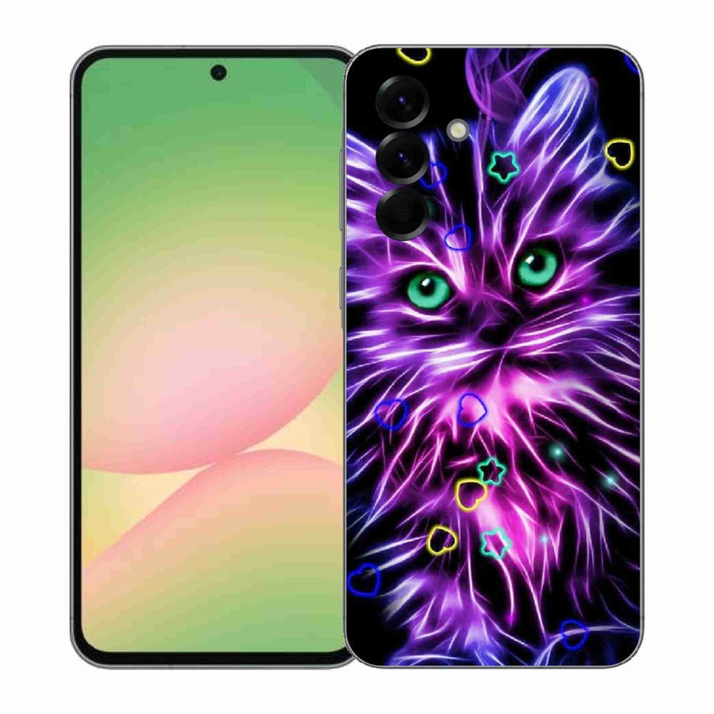 Gél borítás mmCase Samsung Galaxy A57 5G - absztrakt macska - Samsung Galaxy A57 5G számára