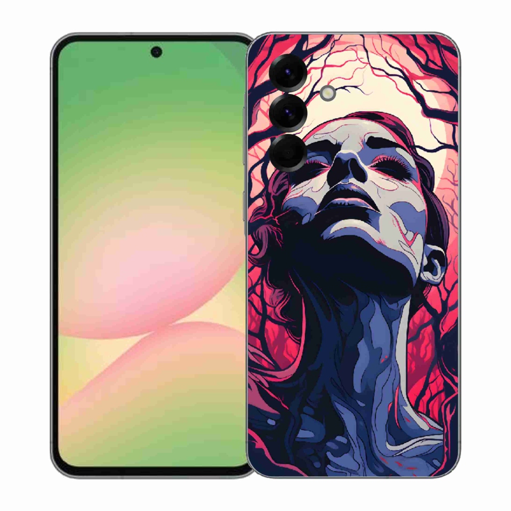 Gél borítás mmCase Samsung Galaxy A57 5G - absztrakt arc