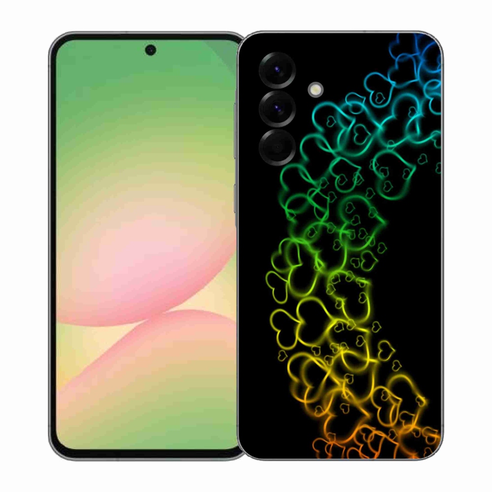 Zselés borítás mmCase Samsung Galaxy A57 5G - színes szívek