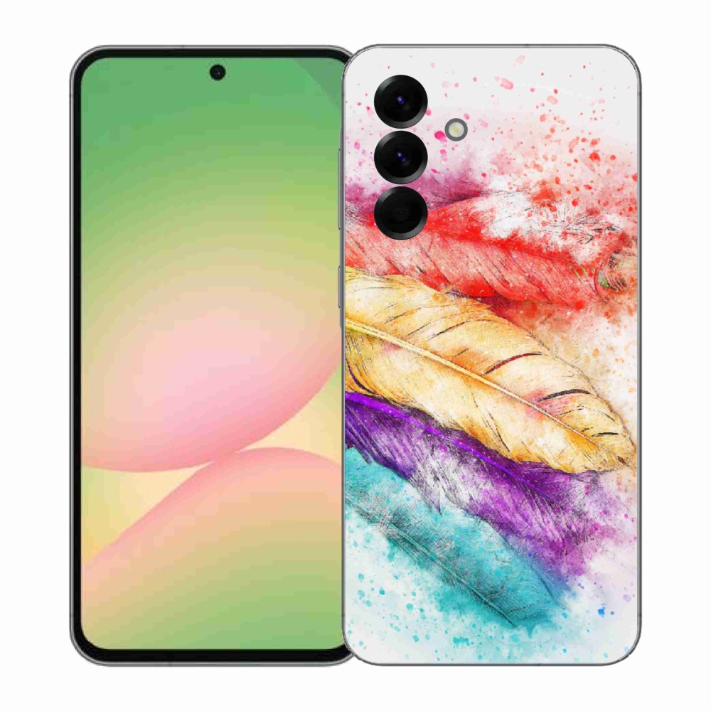 Zselés borítás mmCase Samsung Galaxy A57 5G - színes tollakhoz