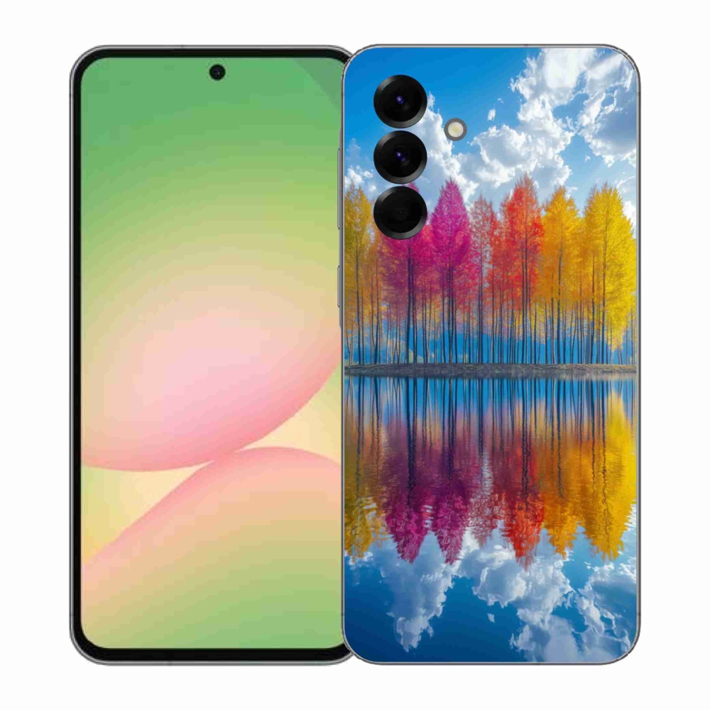 Gél borítás mmCase Samsung Galaxy A57 5G - színes fákhoz