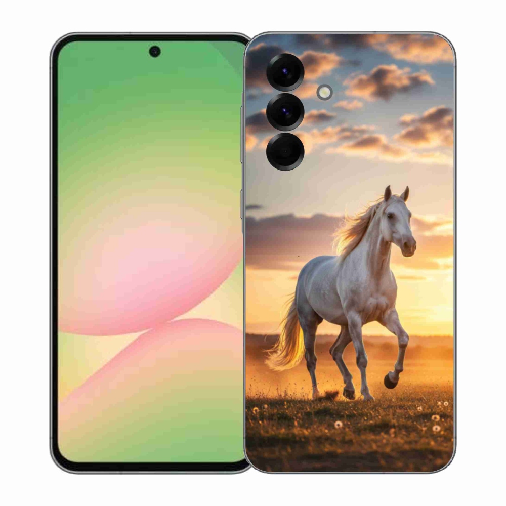Gél borítás mmCase Samsung Galaxy A57 5G - futó fehér ló 2
