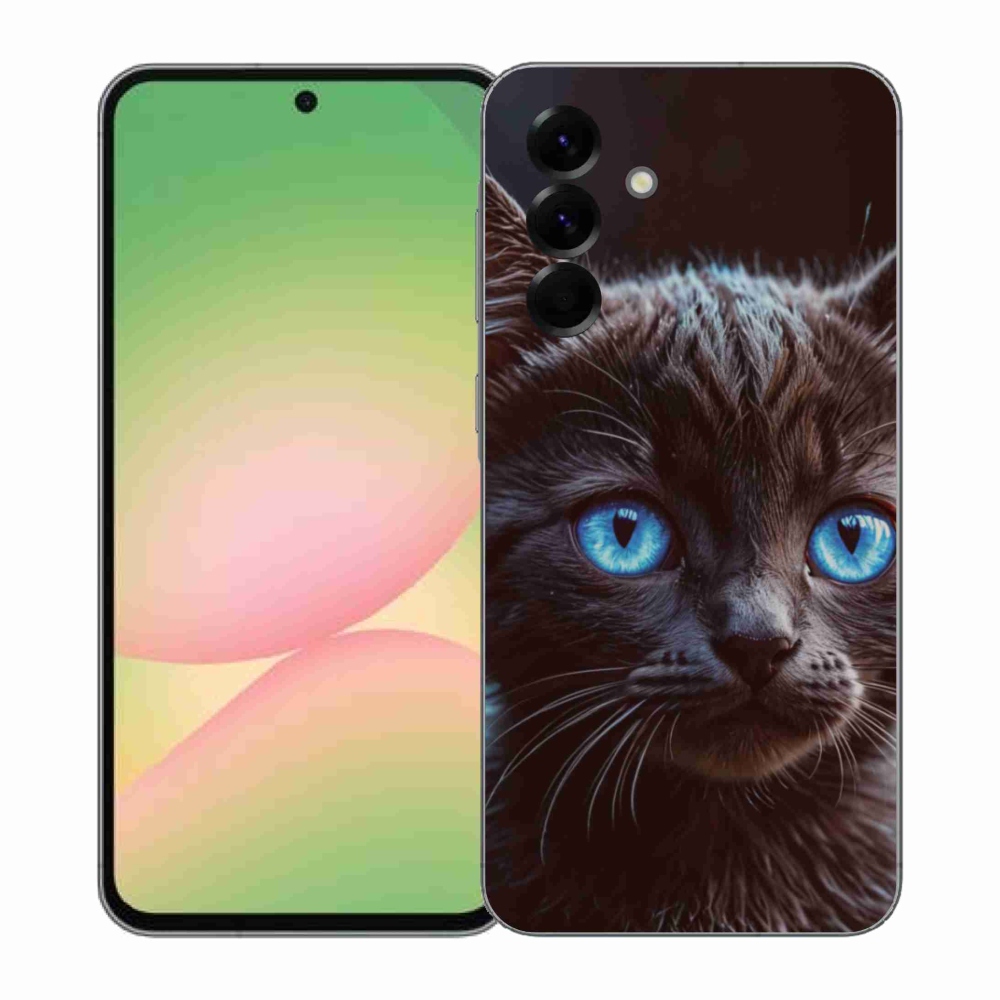 Gél védőhuzat mmCase Samsung Galaxy A57 5G - fekete cica 2