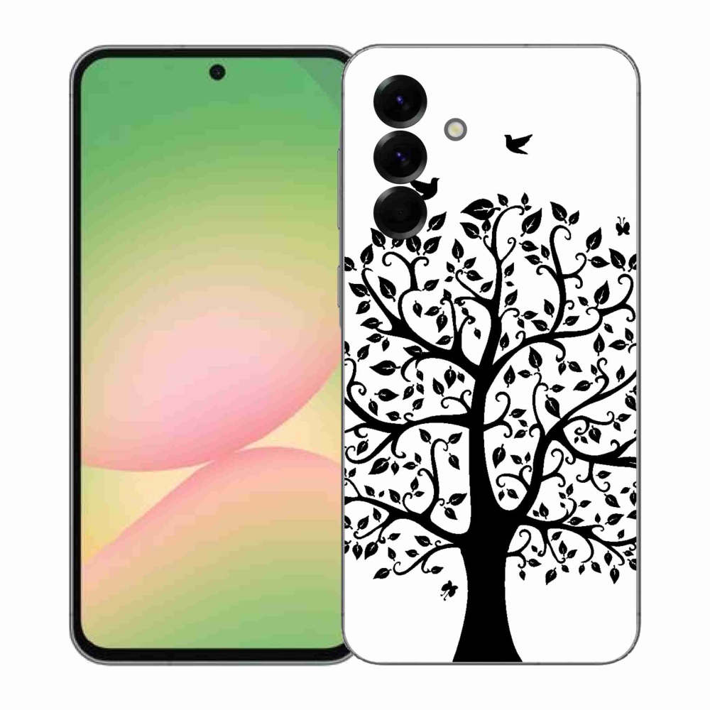 Zselés borítás mmCase Samsung Galaxy A57 5G - fekete és fehér fa