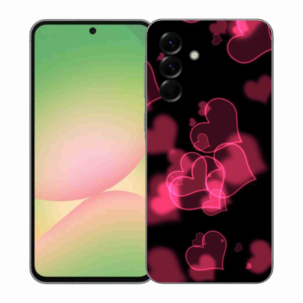 Gél védőhuzat mmCase Samsung Galaxy A57 5G - piros szívek