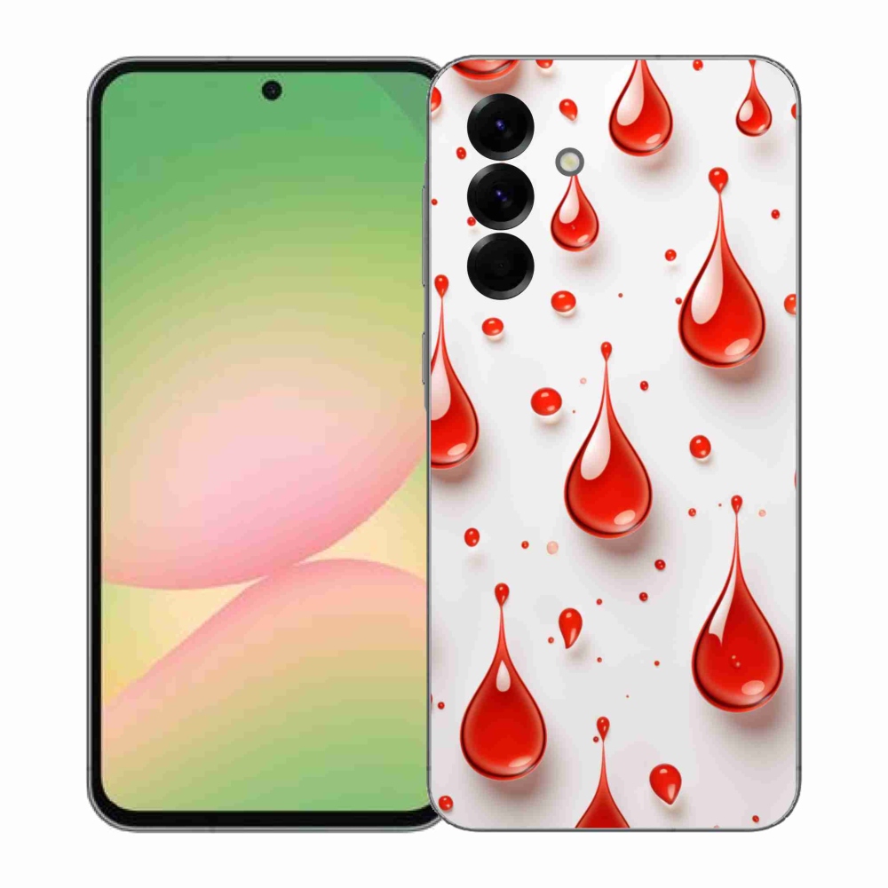 Zselés borítás mmCase Samsung Galaxy A57 5G - piros cseppek