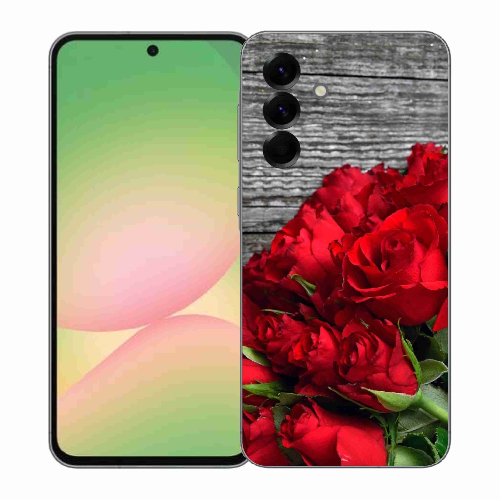 Gél borító mmCase Samsung Galaxy A57 5G - piros rózsa