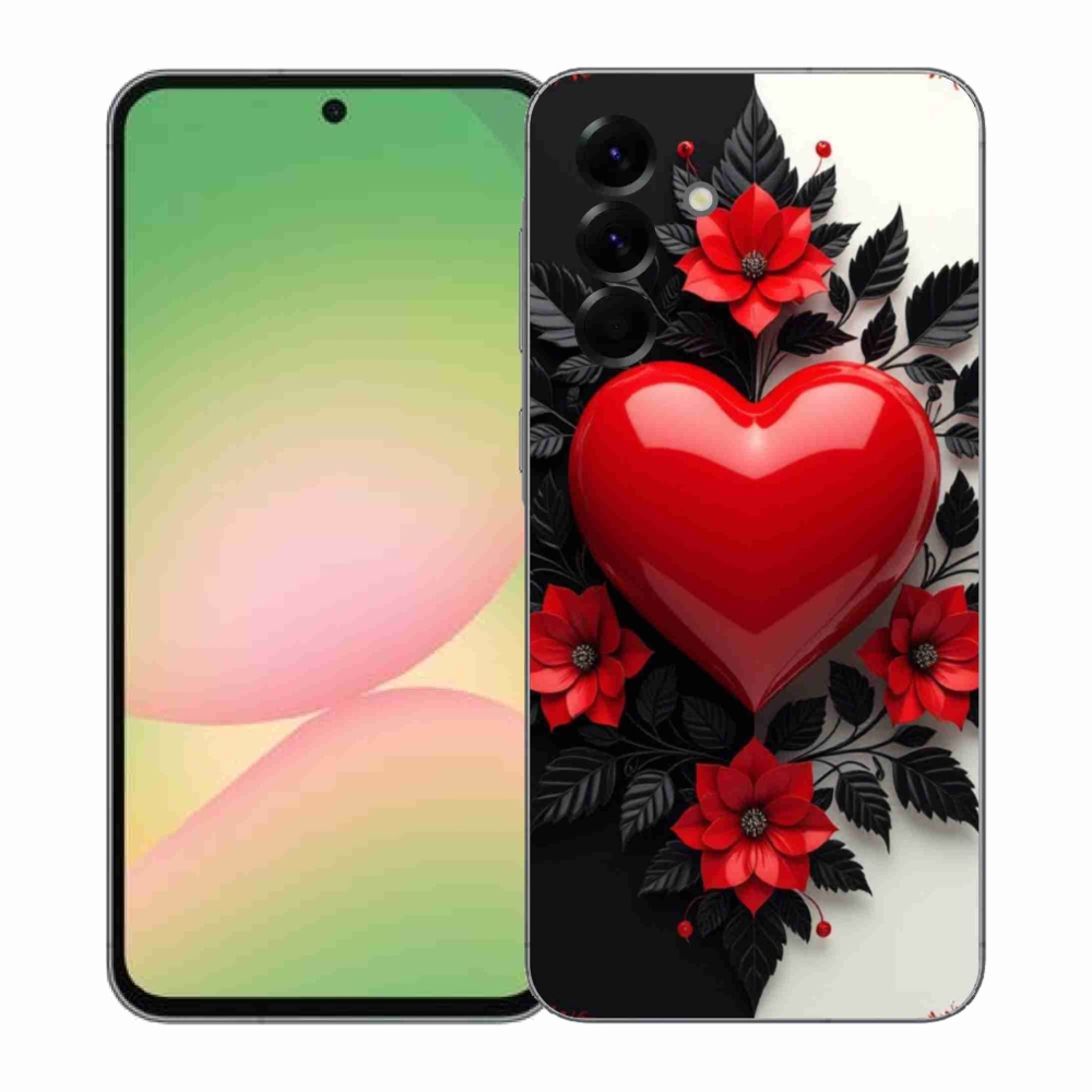 Gél védőhuzat mmCase Samsung Galaxy A57 5G - piros szív