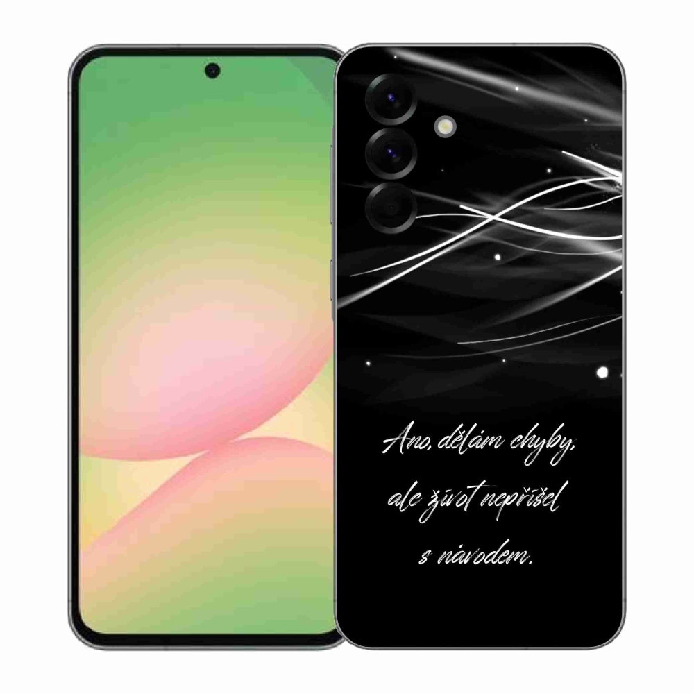 Gél borítás mmCase Samsung Galaxy A57 5G - idézem fekete háttérrel