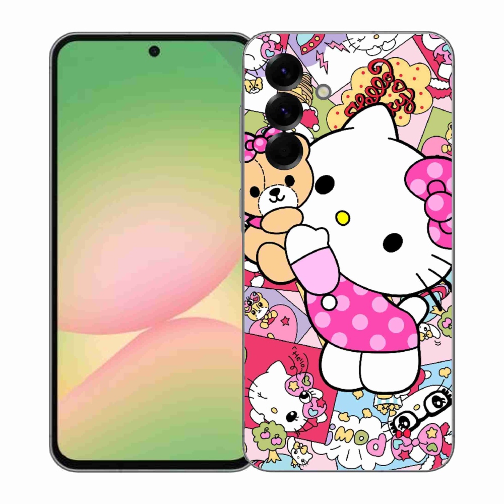 Gél borítás mmCase Samsung Galaxy A57 5G - aranyos cica - Samsung Galaxy A57 5G - cuki cica