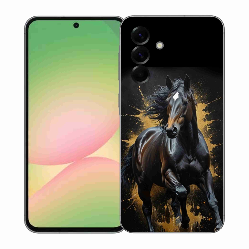 Zselés borítás mmCase Samsung Galaxy A57 5G - elegáns fekete ménes