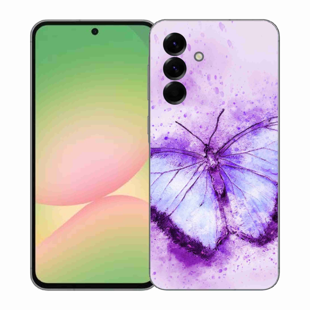 Zselés borítás mmCase Samsung Galaxy A57 5G - lila pillangóhoz