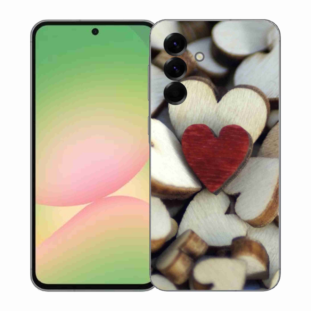 Gél védőhuzat mmCase Samsung Galaxy A57 5G - gravírozott piros szív