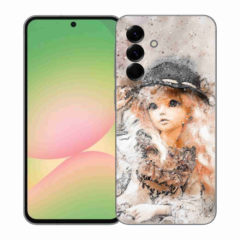 Gél borító mmCase Samsung Galaxy A57 5G - kalapos lányhoz