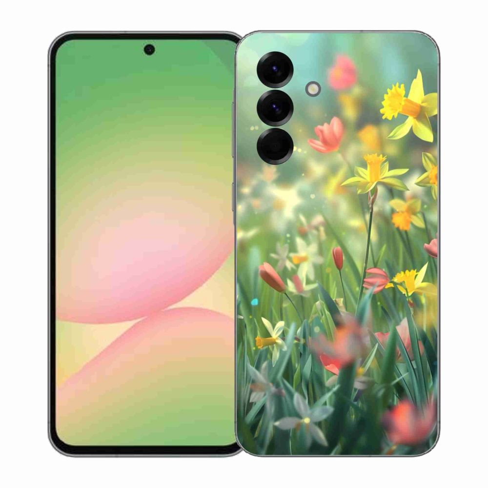 Gél borítás mmCase Samsung Galaxy A57 5G - tavaszi virágokhoz