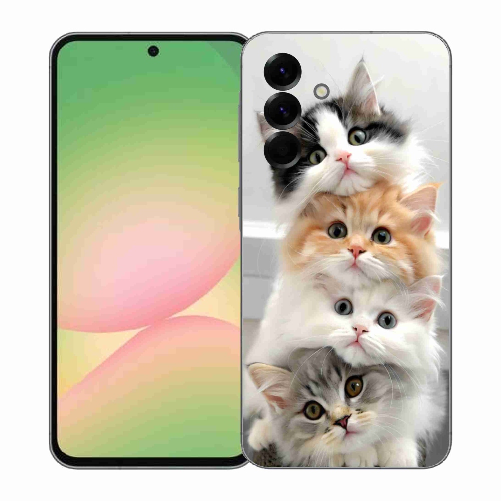 Zselés borítás mmCase Samsung Galaxy A57 5G - macska csokorhoz