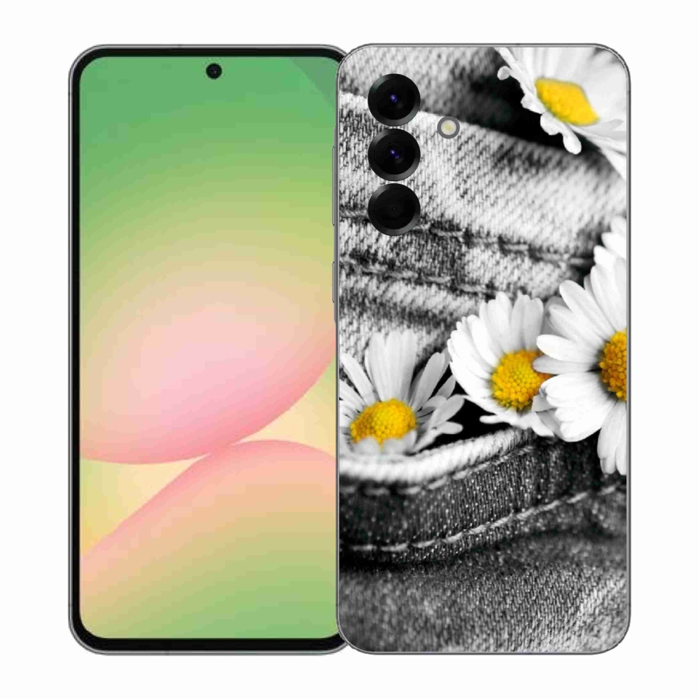 Zselés borítás mmCase Samsung Galaxy A57 5G - margarétás - Samsung Galaxy A57 5G - margarétás