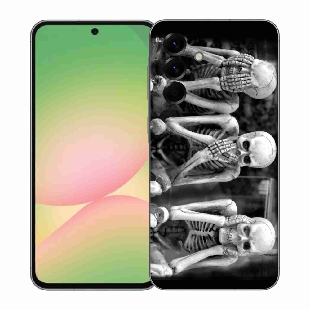 Gél borítás mmCase Samsung Galaxy A57 5G - csontvázakhoz