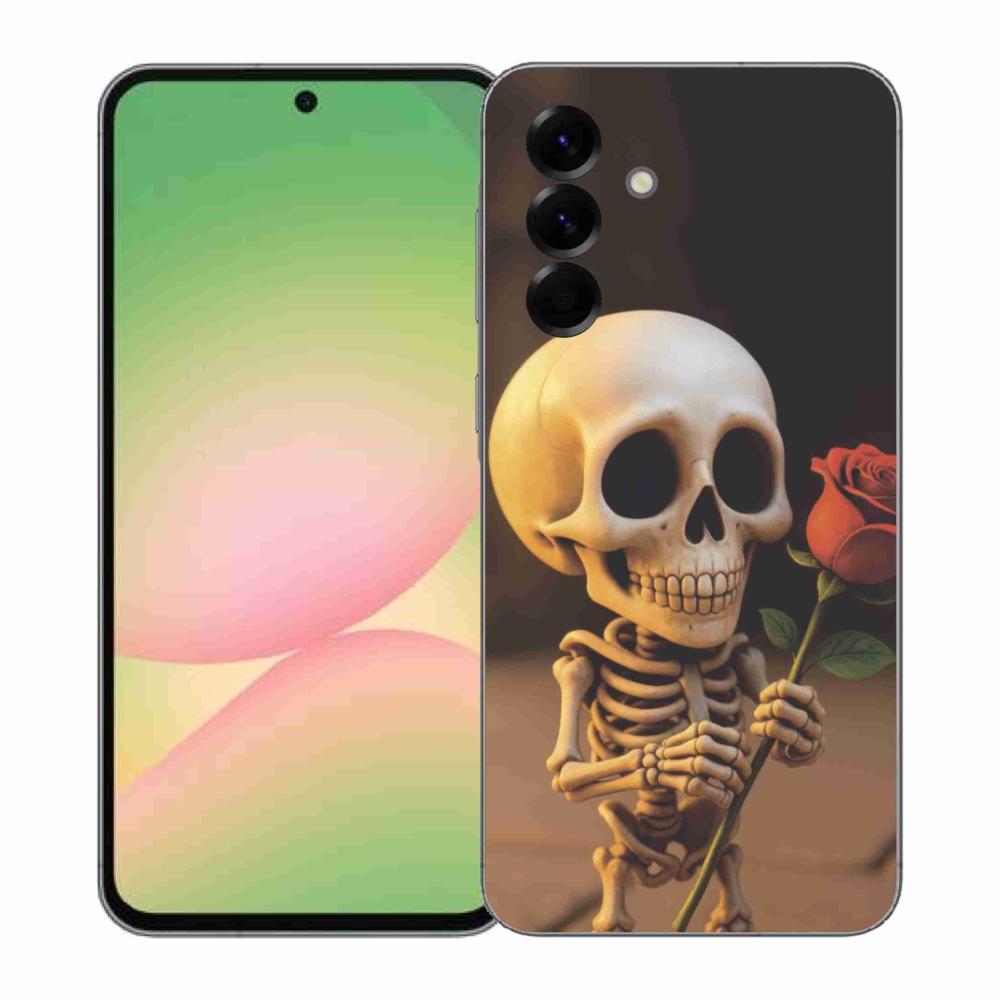 Gél borítás mmCase Samsung Galaxy A57 5G - csontváz rózsával