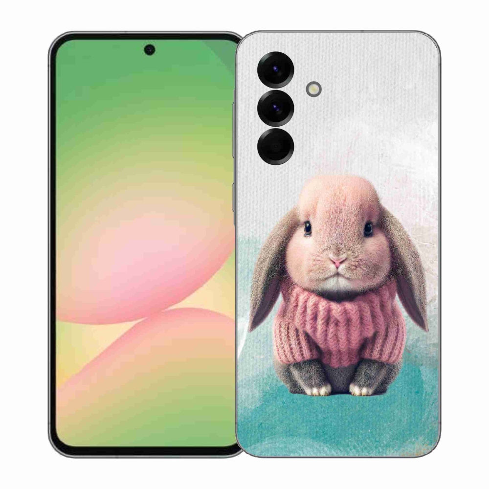 Zselés borítás mmCase Samsung Galaxy A57 5G - nyúl pulóverben