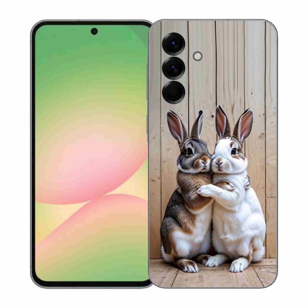 Zselés borítás mmCase Samsung Galaxy A57 5G - nyúl párhoz