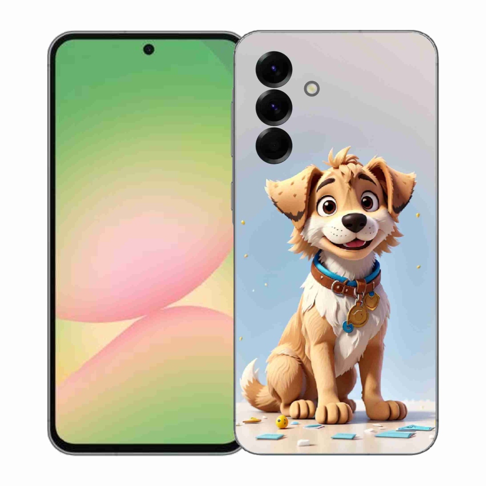 Gél borítás mmCase Samsung Galaxy A57 5G - rajzfilm kiskutya számára